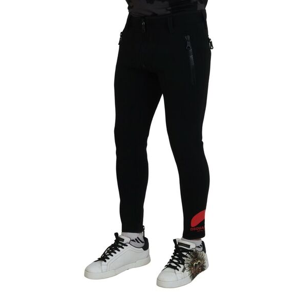 Dsquared² Back Polyamide Slim Fit Logo Print Men's Pants (Pre-Owned) - Picture 2 of 4